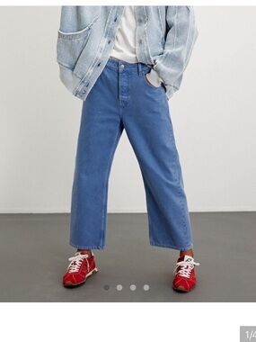 We The Free Deep Trance Dropped Boyfriend Jeans in Ocean (Size 28) NWOT